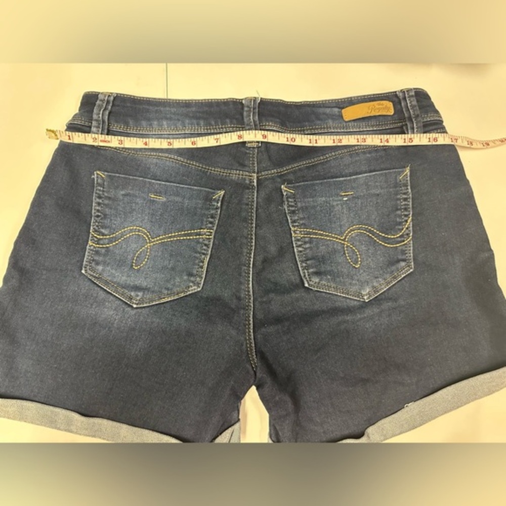 Royalty For Me Blue Jean Shorts with Distressed Hems - Picture 6 of 8